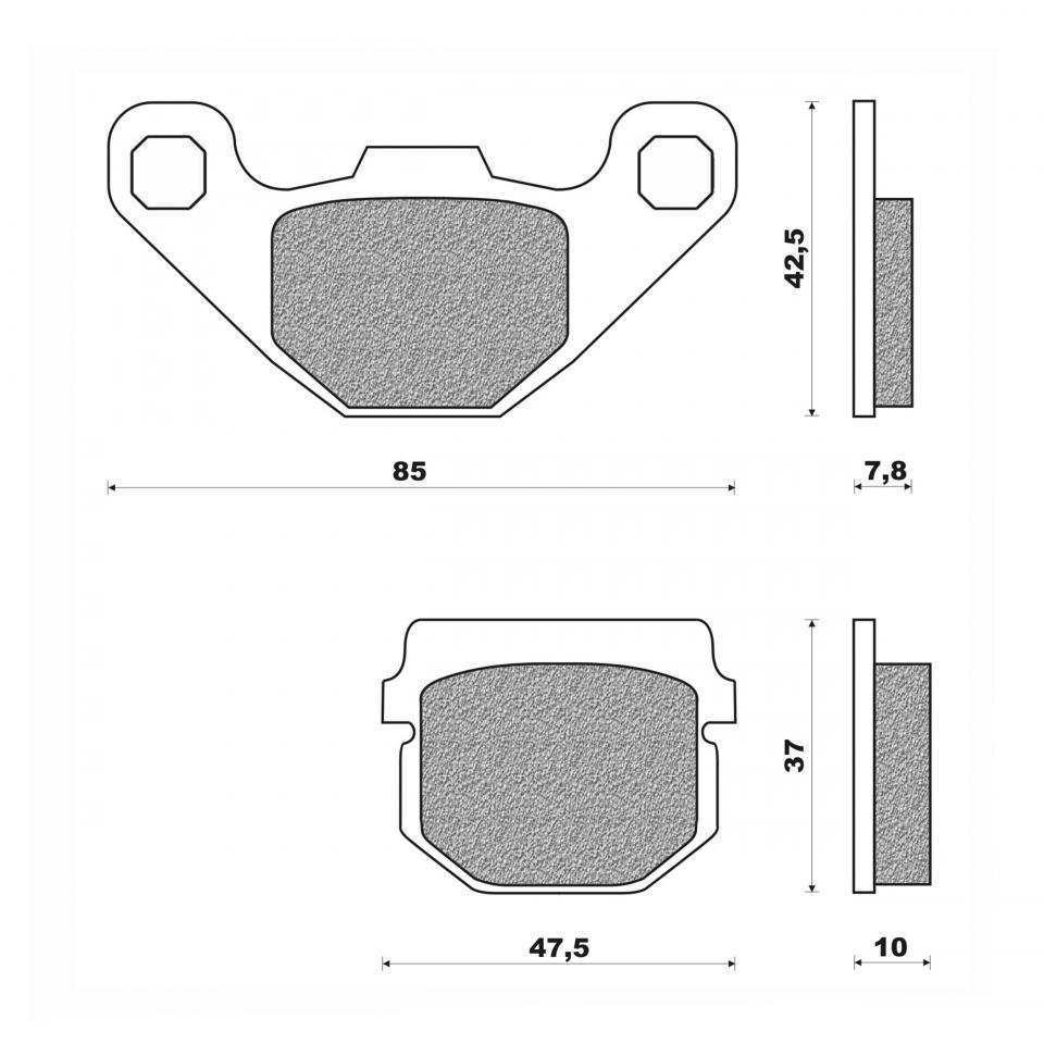 Plaquette de frein Newfren pour Moto Suzuki 85 RM 2002 à 2004 Neuf