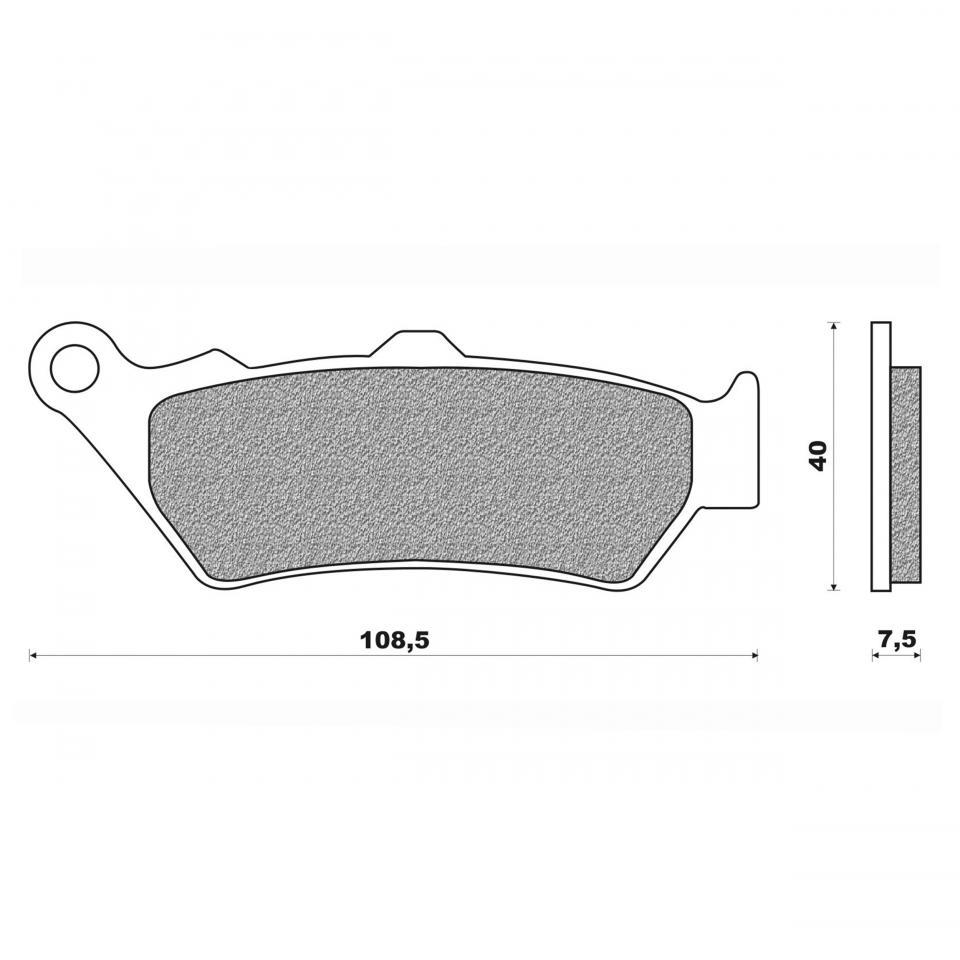 photo piece : Plaquette de frein->Honda Nx Dominator