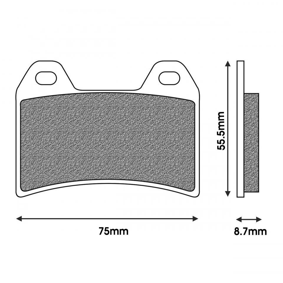 Plaquette de frein Newfren pour Moto Ducati 400 Monster Dark I.E. Après 2005 Neuf