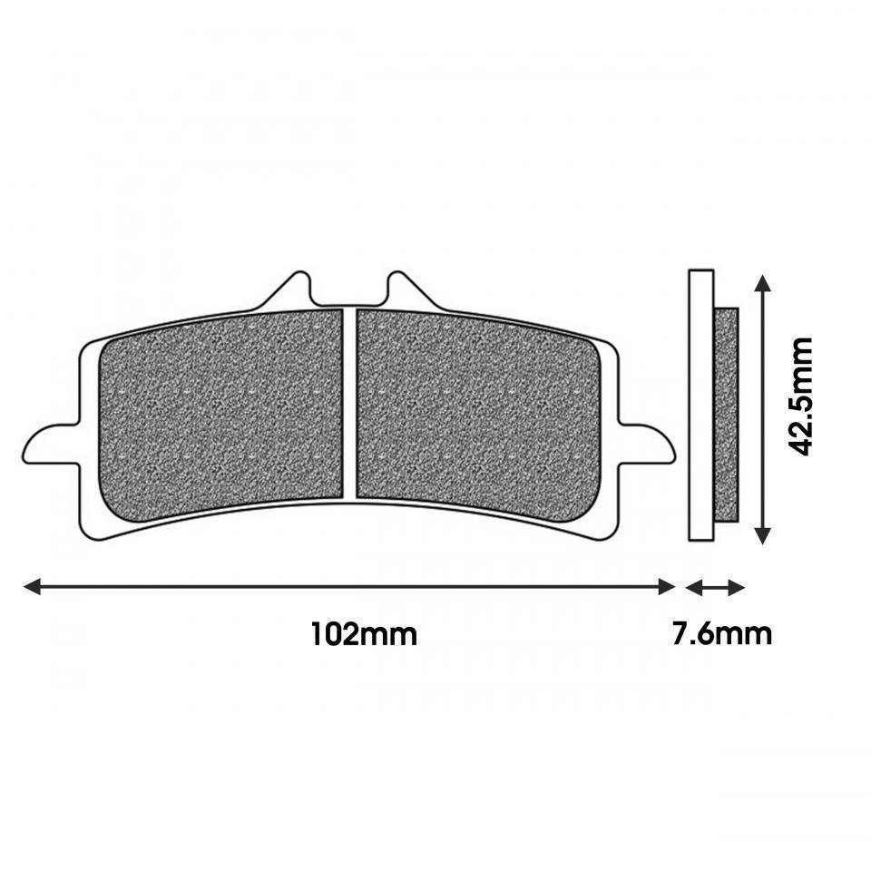 Plaquette de frein Newfren pour Moto Ducati 1200 Diavel 2011 à 2015 Neuf