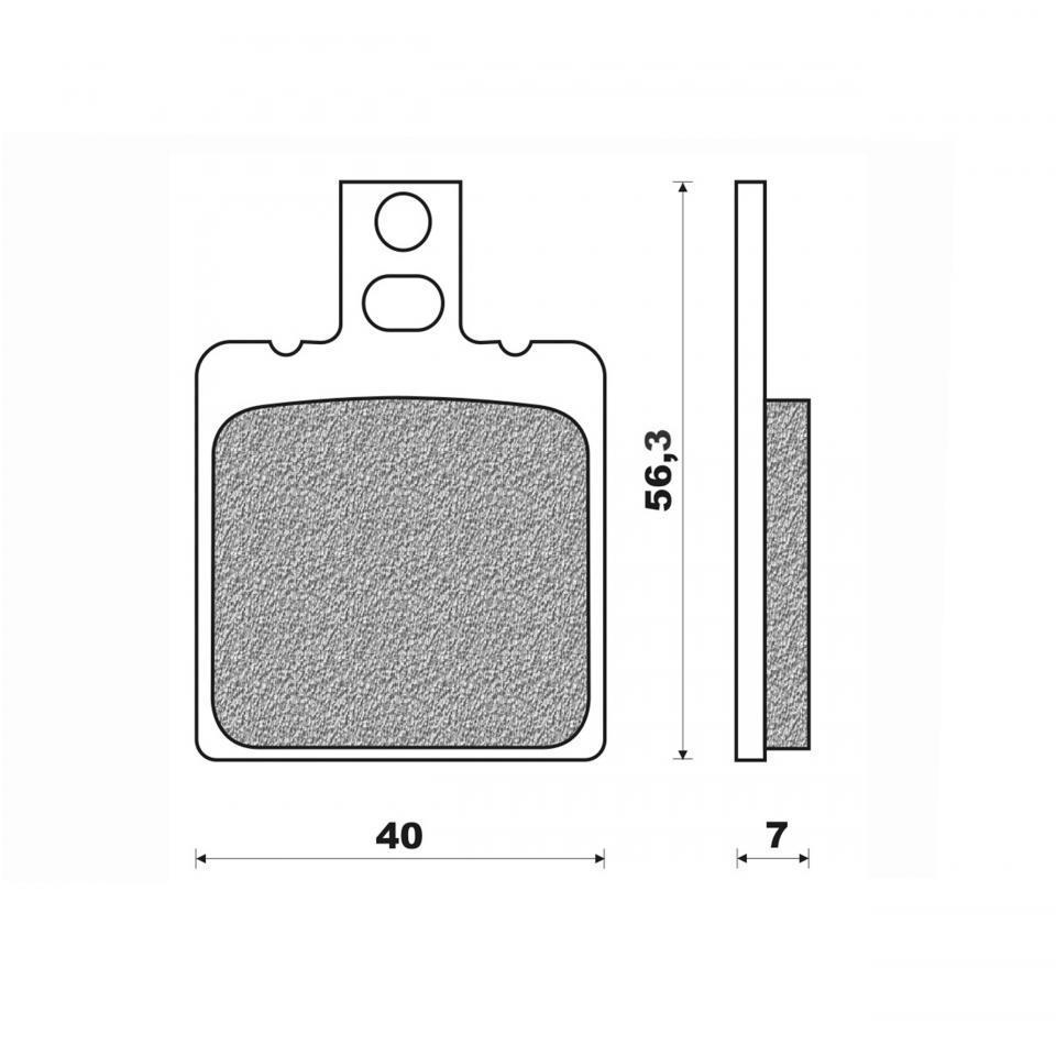 Plaquette de frein Newfren pour Moto Laverda 750 Supersport 1995 à 2002 Neuf