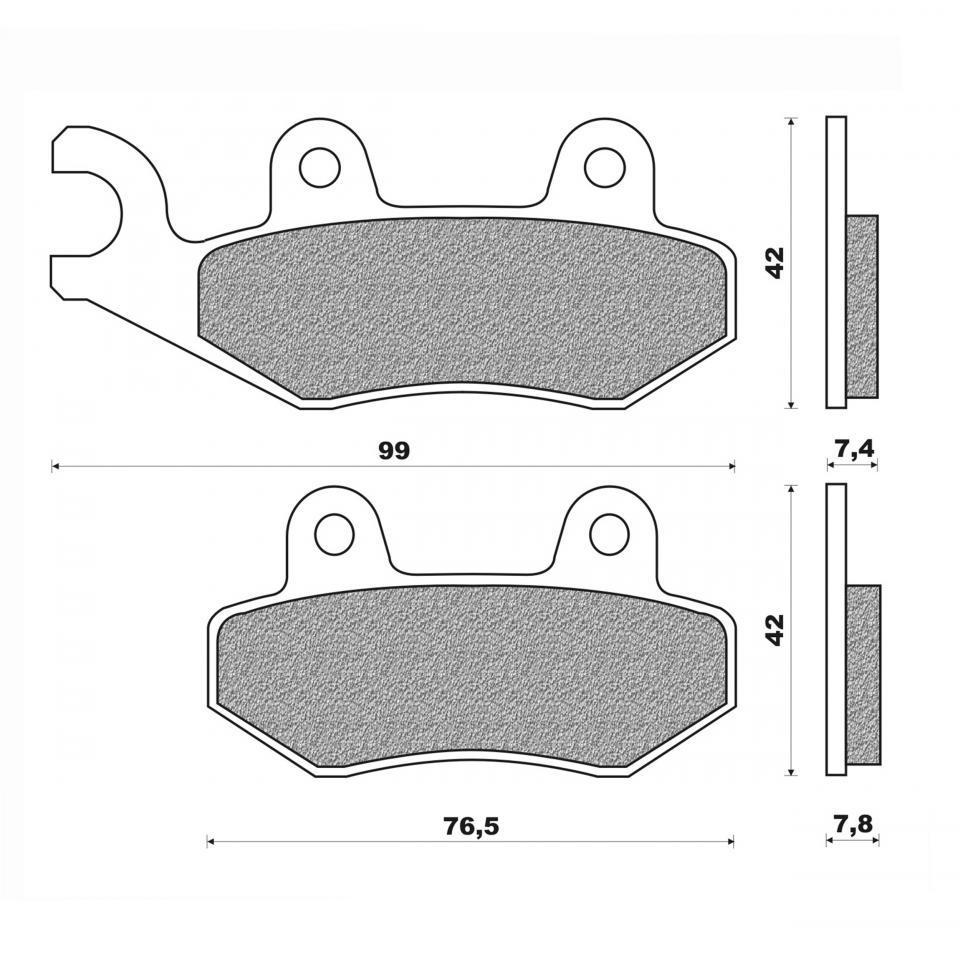 Plaquette de frein Newfren pour Moto Kawasaki 125 KLX 2010 à 2016 Neuf