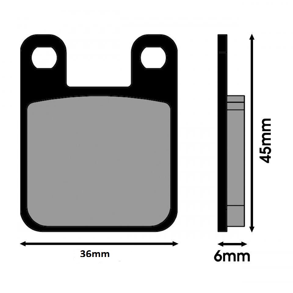 Plaquette de frein Polini pour Scooter Peugeot 50 Vivacity 2T 1999 à 2020 Neuf