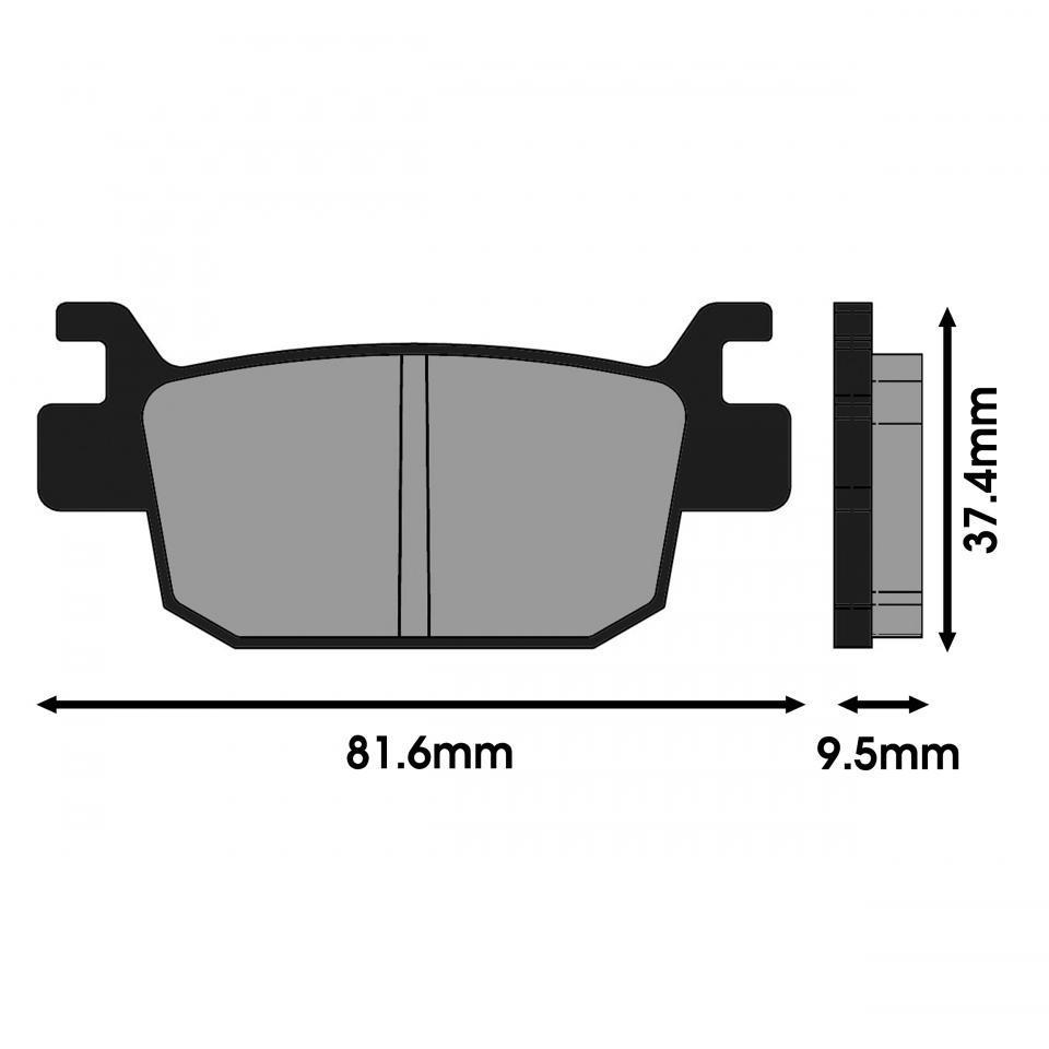 Plaquette de frein Polini pour Scooter Peugeot 400 Metropolis Après 2018 Neuf
