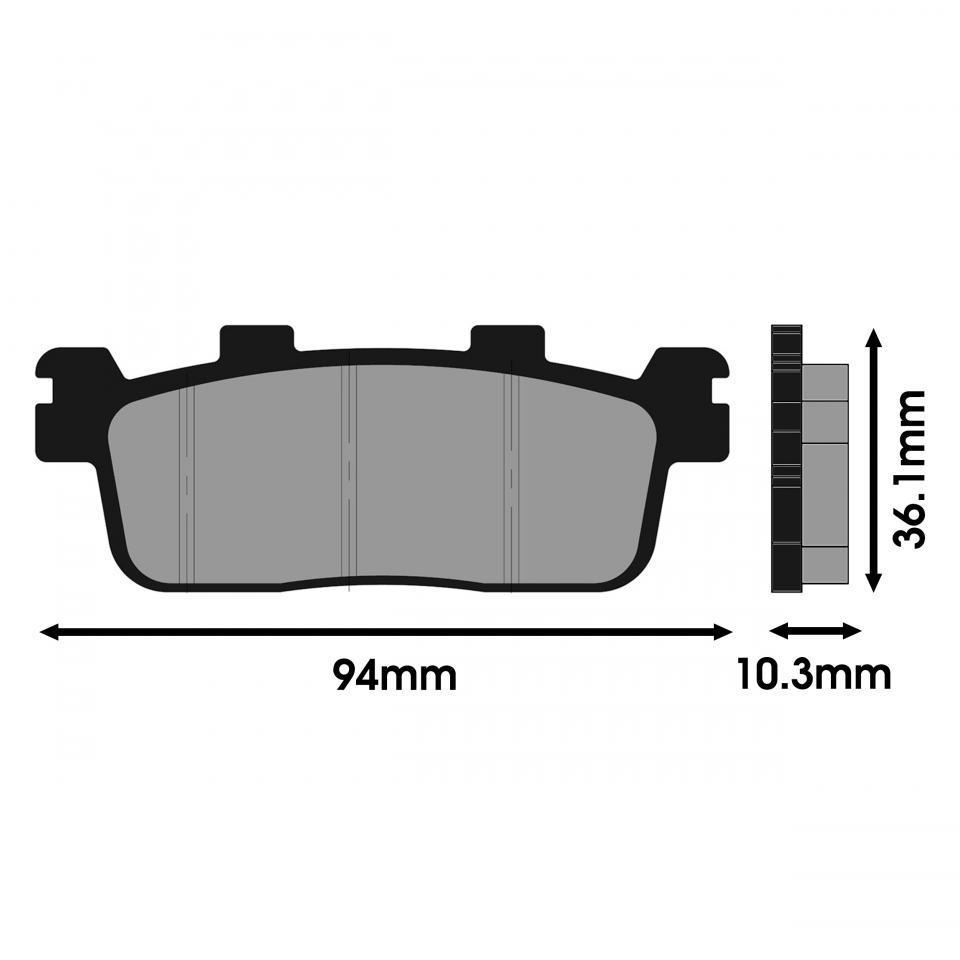 Plaquette de frein Polini ORIGINAL pour Scooter Kymco 300 Grand dink 174.0102
