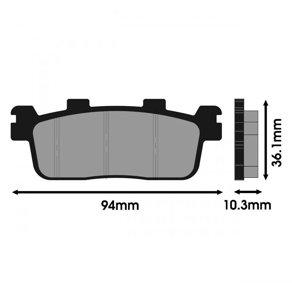 Plaquette de frein Polini pour Scooter Kymco 300 K-Xct 2013 à 2020 Neuf