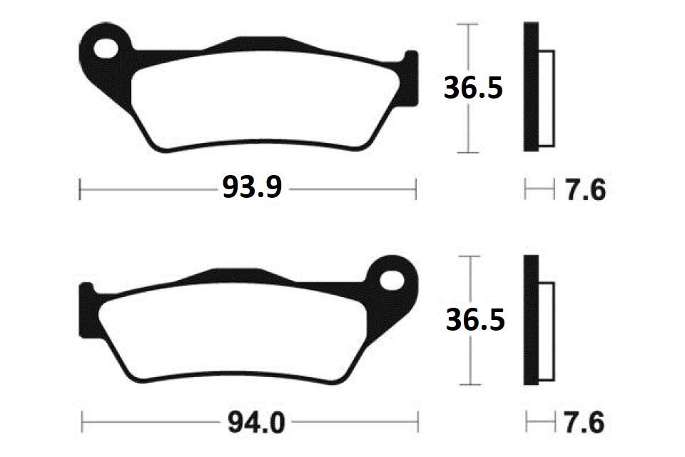 Plaquette de frein Polini pour Scooter Yamaha 125 Majesty 1998 à 2009 174.0027 Neuf