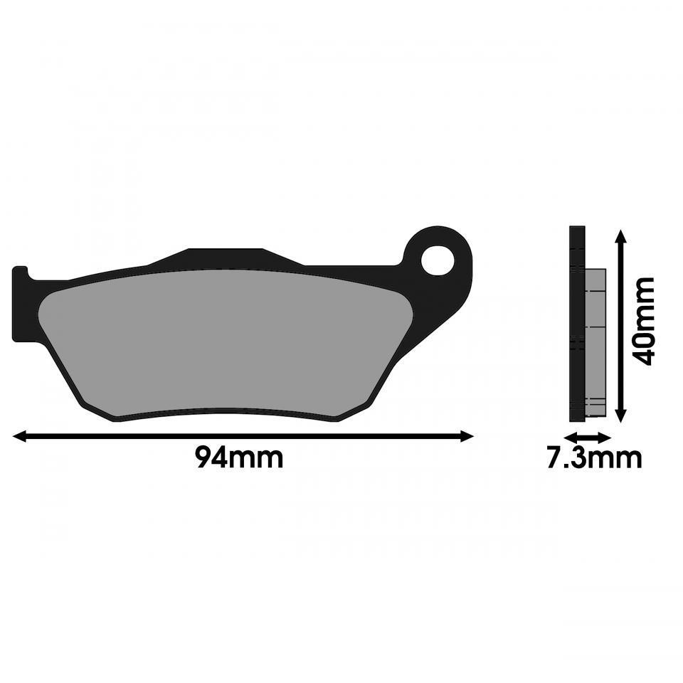Plaquette de frein Polini pour Scooter MBK 250 Skycruiser 2006 à 2009 174.0080 Neuf
