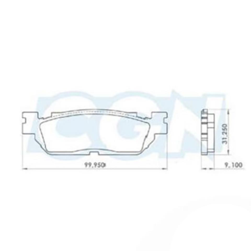 Plaquette de frein Polini ORIGINAL pour scooter MBK 250 Cityliner 174.0022