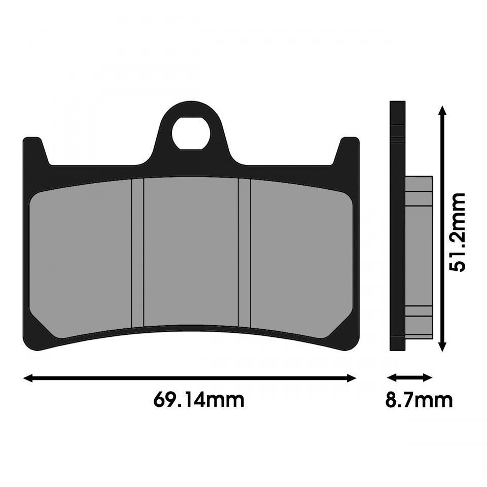 Plaquette de frein Polini pour Scooter Yamaha 500 Tmax 2008 à 2011 174.0094 Neuf