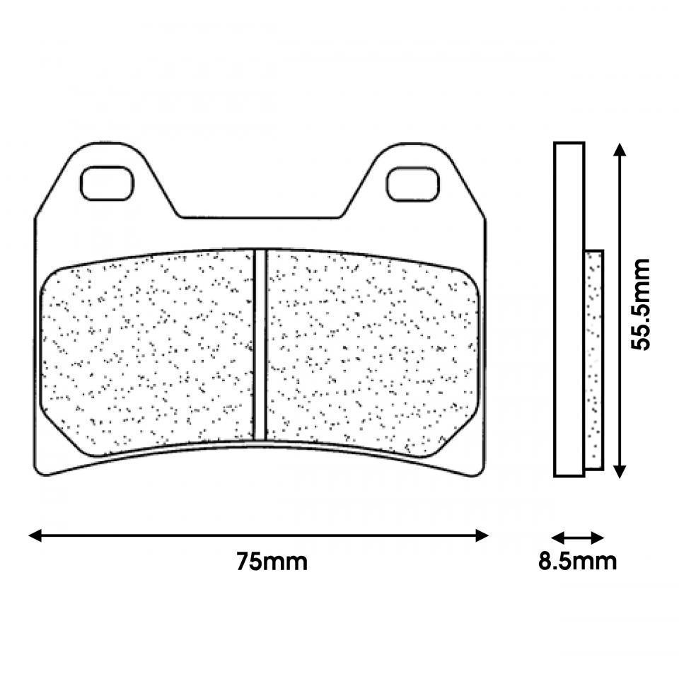 Plaquette de frein CL BRAKES pour Moto Moto Guzzi 850 Breva 2007 à 2020 Neuf