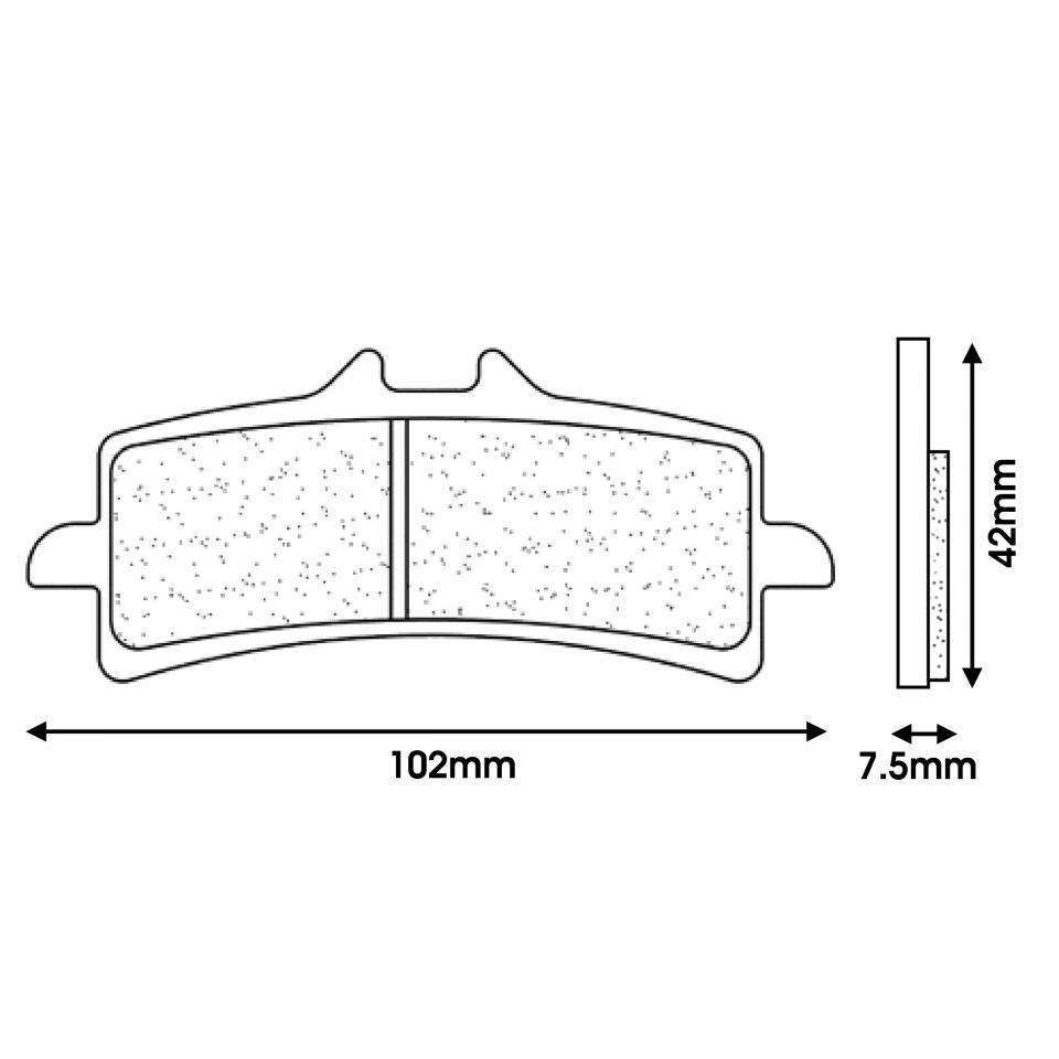 Plaquette de frein CL BRAKES pour Moto Morini 1200 X-CAPE Après 2025 Neuf
