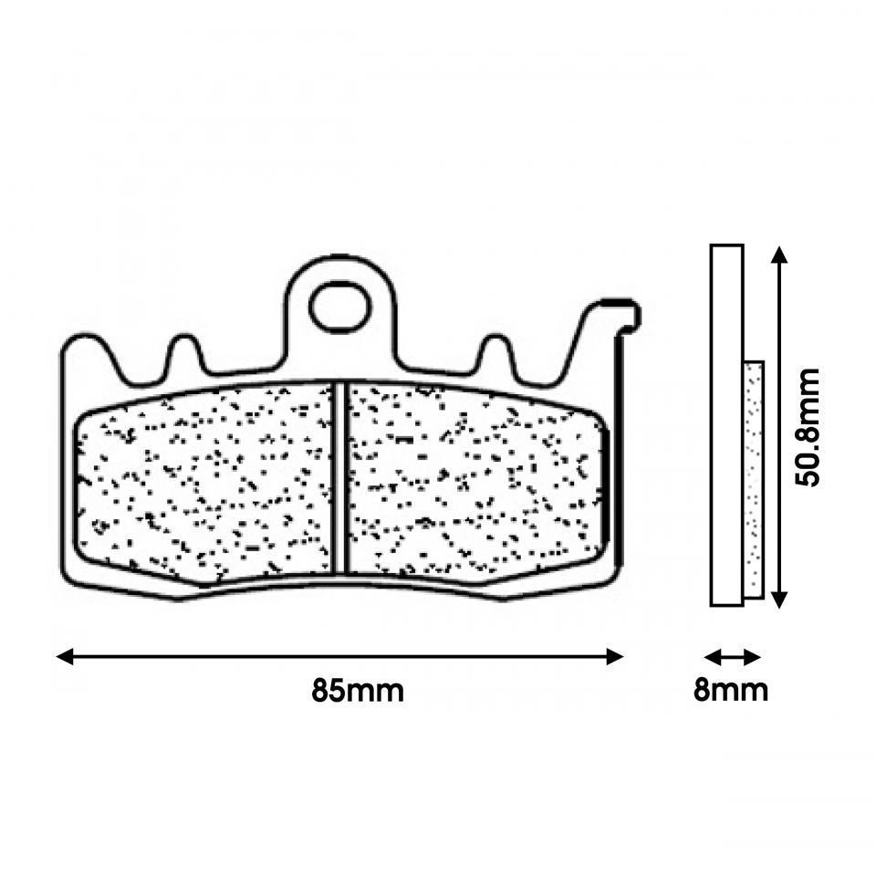 Plaquette de frein CL BRAKES pour Moto Aprilia 1200 ETV caponord Après 2013 Neuf