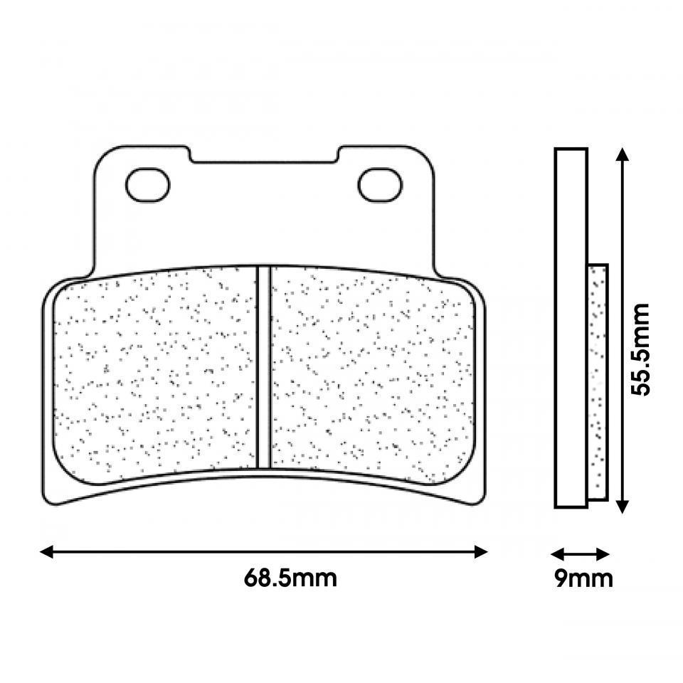 Plaquette de frein CL BRAKES pour Moto Aprilia 750 Shiver 2007 à 2018 Neuf