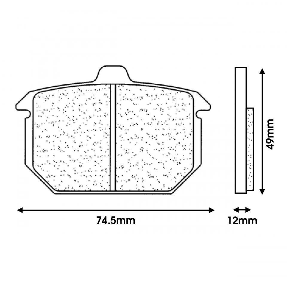 Plaquette de frein CL BRAKES pour Moto Harley Davidson 1340 FLHTC 1985 à 1986 Neuf