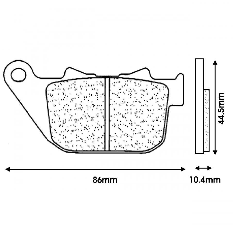 Plaquette de frein CL BRAKES pour pour Moto Harley Davidson 883 Sportster Super Low 2004 à 2020 Neuf