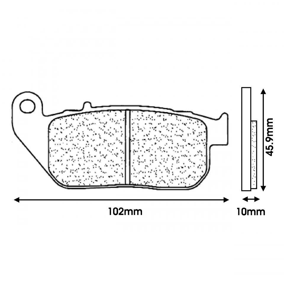 Plaquette de frein CL BRAKES pour Moto Harley Davidson 883 XL L Superlow Après 2004 Neuf