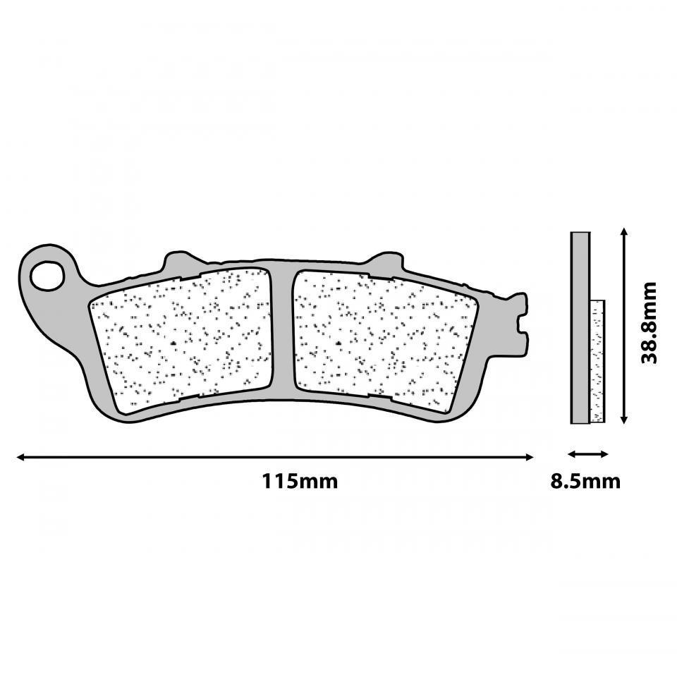 Plaquette de frein CL BRAKES pour Moto Honda 1800 VTX 2001 à 2020 Neuf