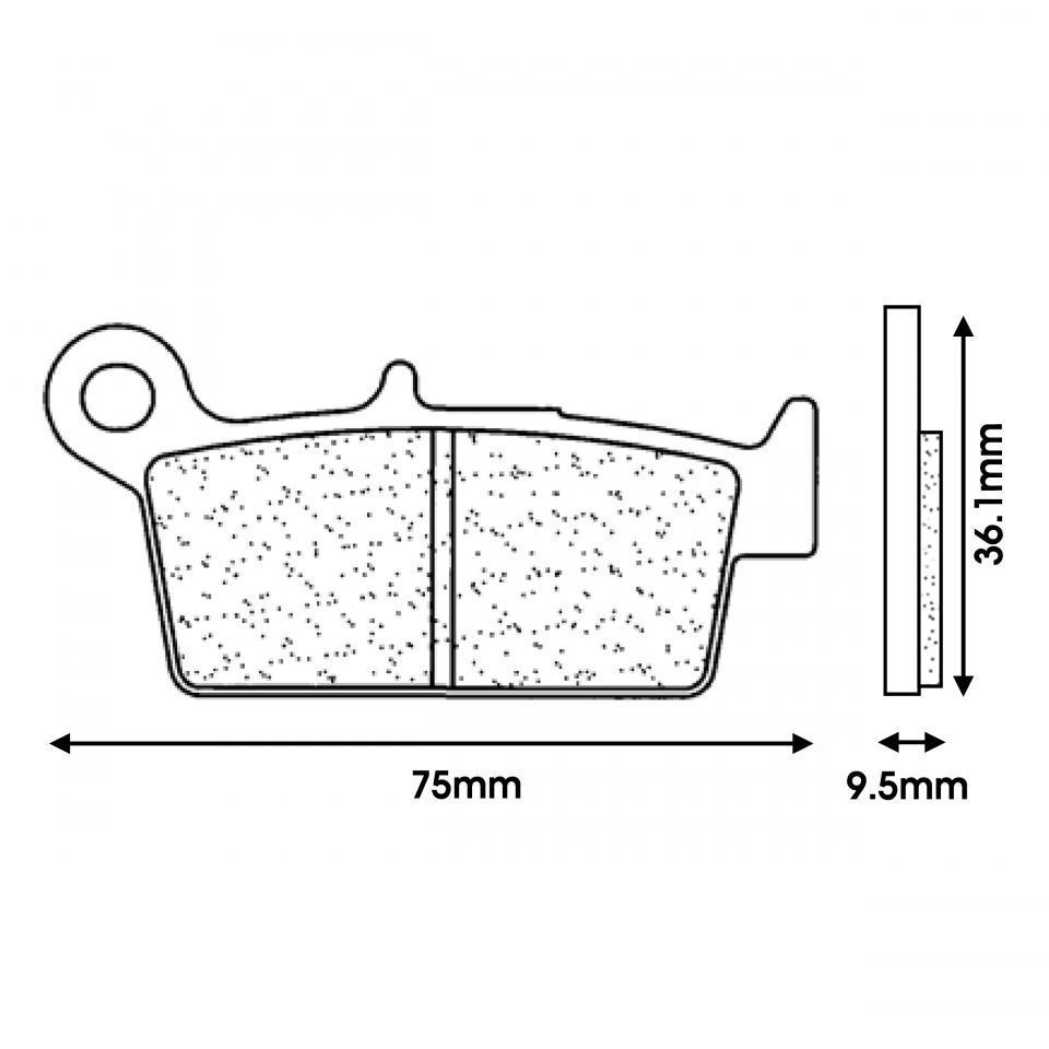 Plaquette de frein CL BRAKES pour Moto AJP 250 PR5 2009 à 2020 Neuf