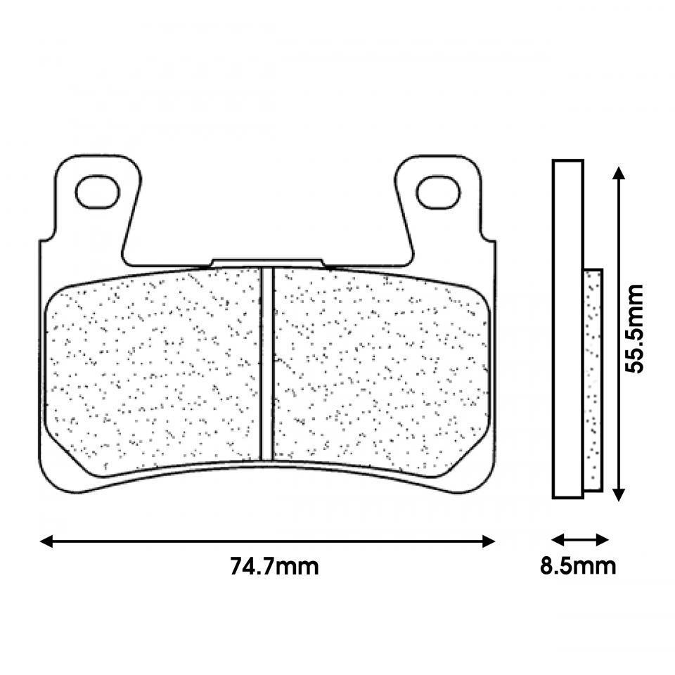 Plaquette de frein CL BRAKES pour Moto Harley Davidson 1690 FAT BOY 2015 à 2020 Neuf