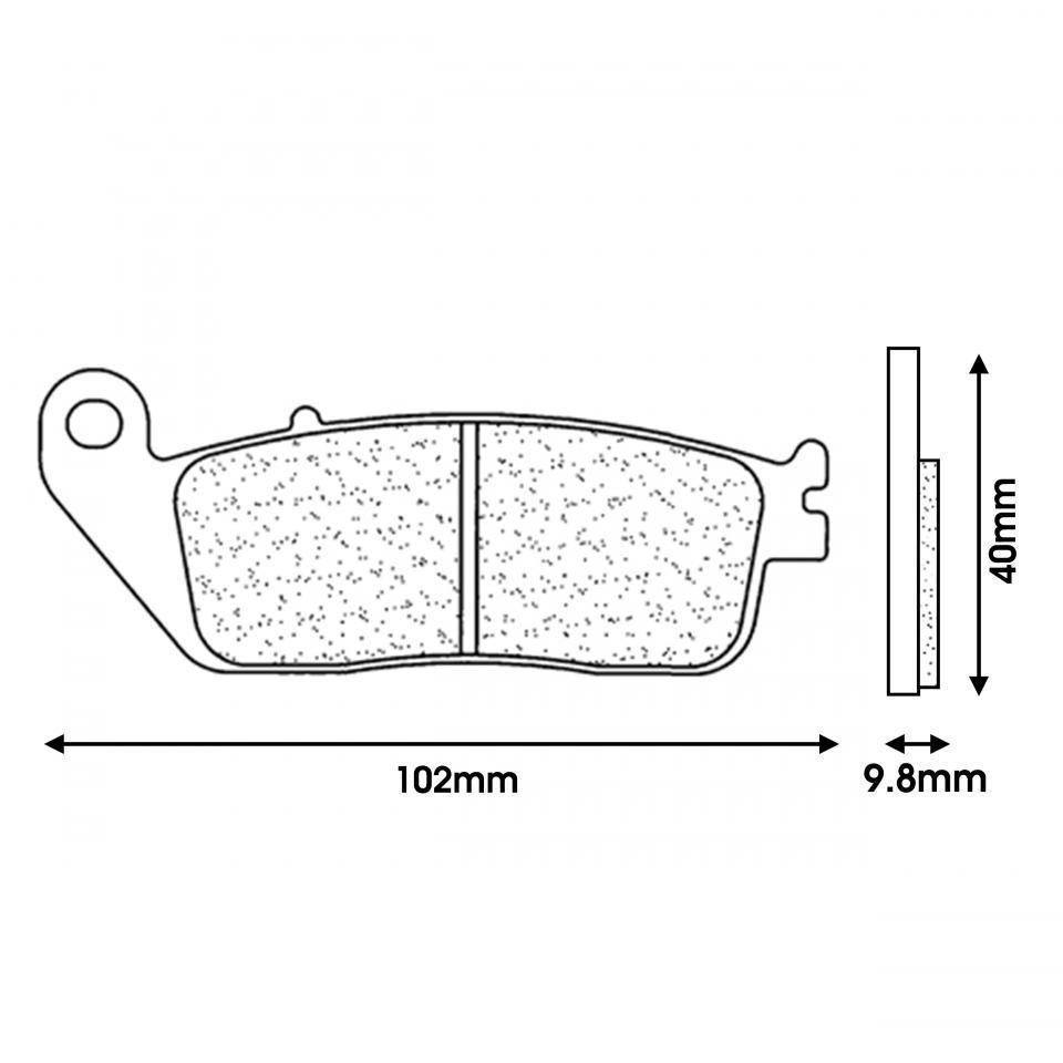 Plaquette de frein CL BRAKES pour Deux Roues Honda 1992 à 1995 Neuf