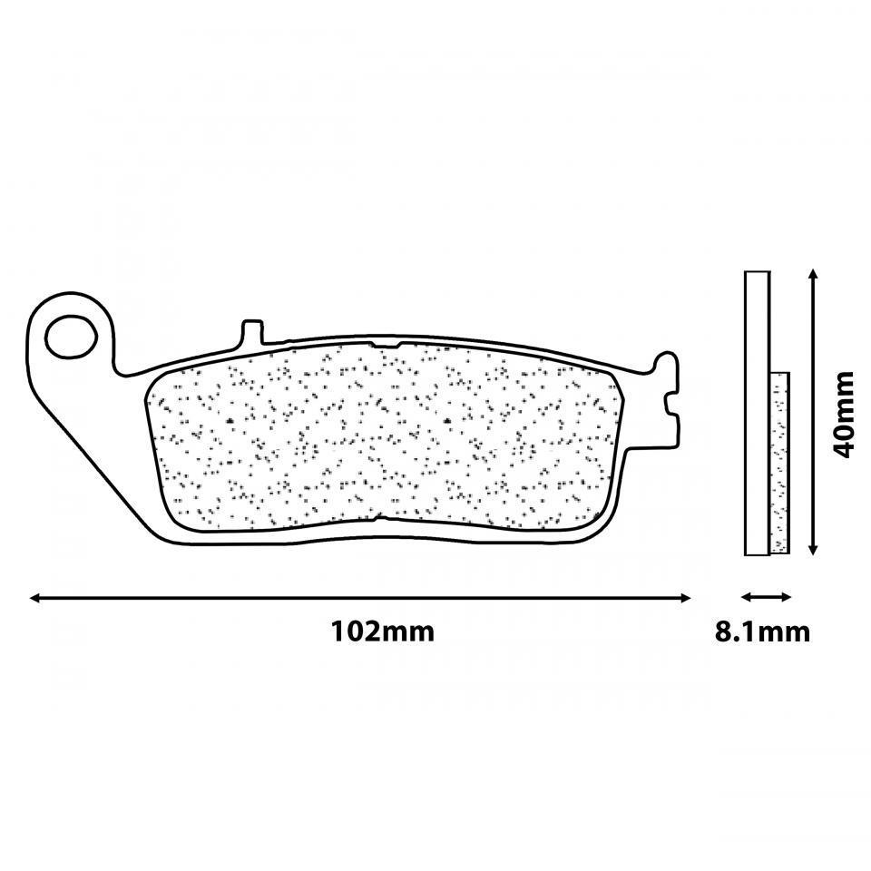 Plaquette de frein CL BRAKES pour Moto Honda 650 FMX Après 2005 Neuf