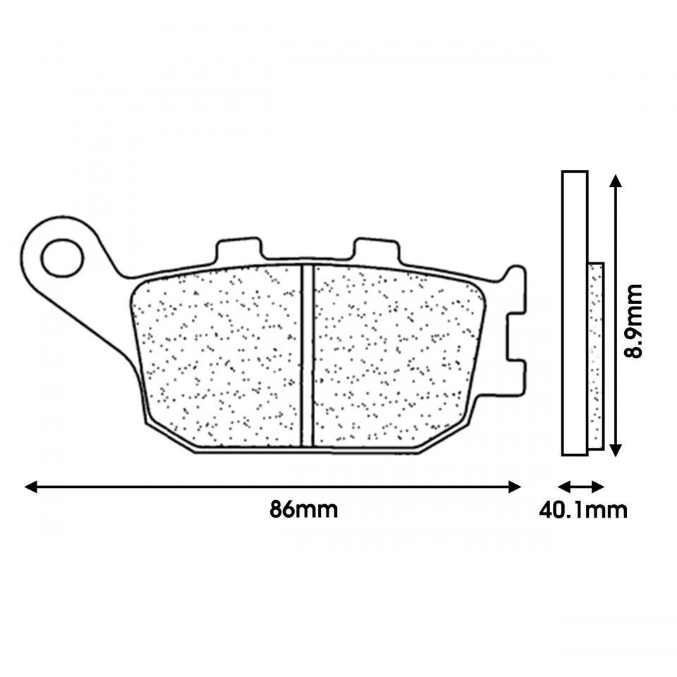 Plaquette de frein CL BRAKES pour Moto Kawasaki 1000 KLV 2004 à 2005 Neuf