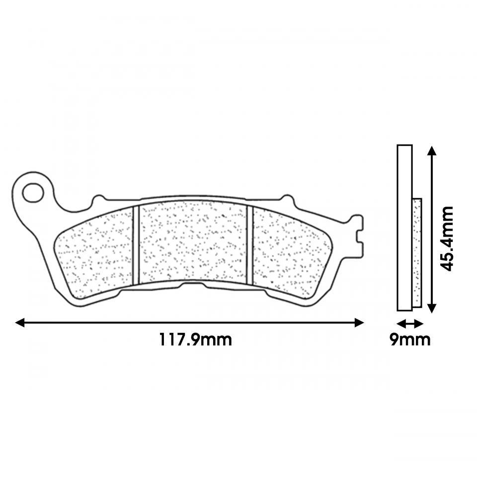 Plaquette de frein CL BRAKES pour Moto Honda 700 NC S 2012 à 2014 Neuf