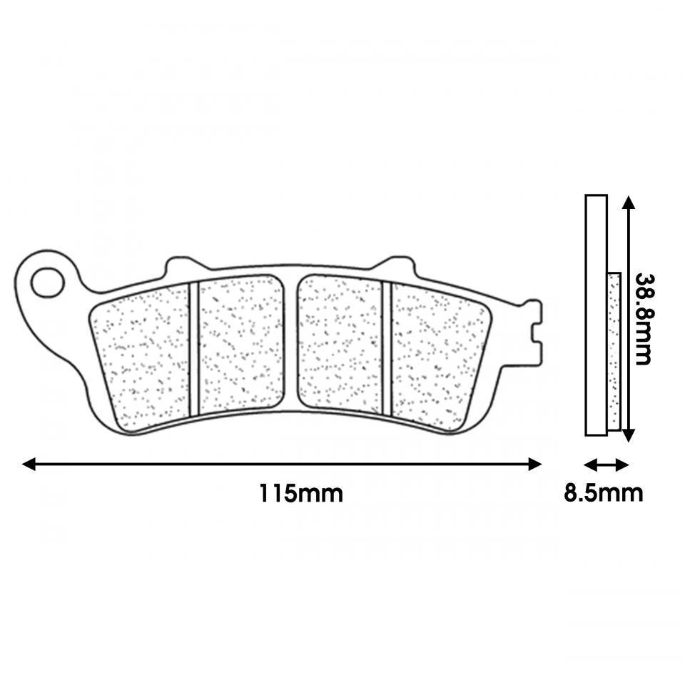 Plaquette de frein CL BRAKES pour Moto Honda 700 Deauville 2006 à 2020 Neuf