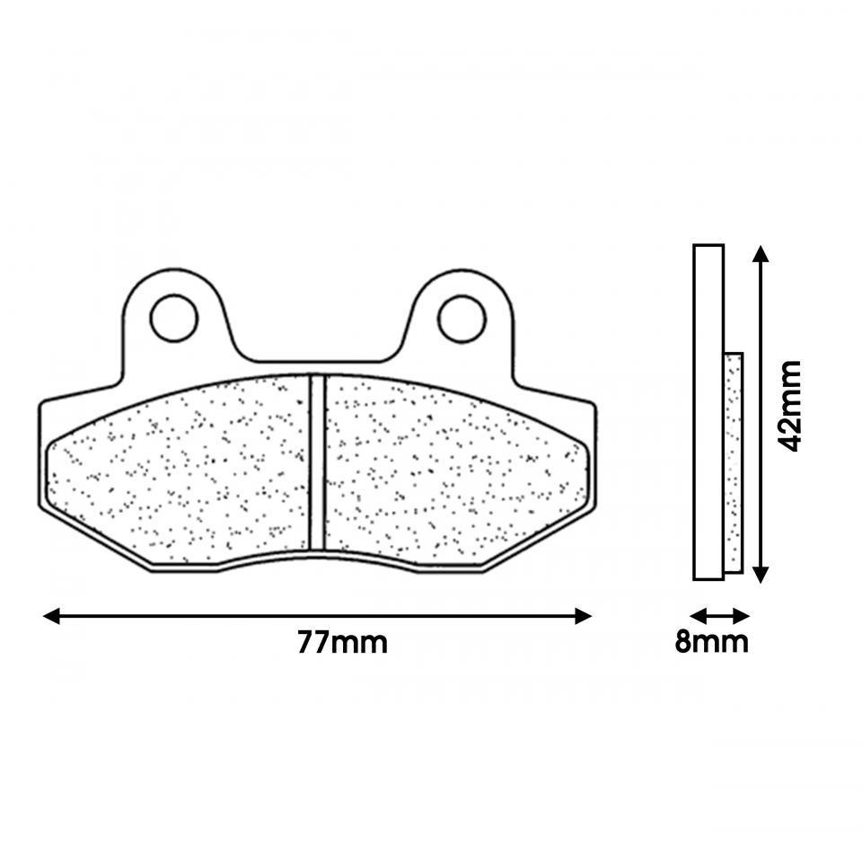 Plaquette de frein CL BRAKES pour Moto Honda 125 CBX CUSTOM 1988 à 2020 Neuf