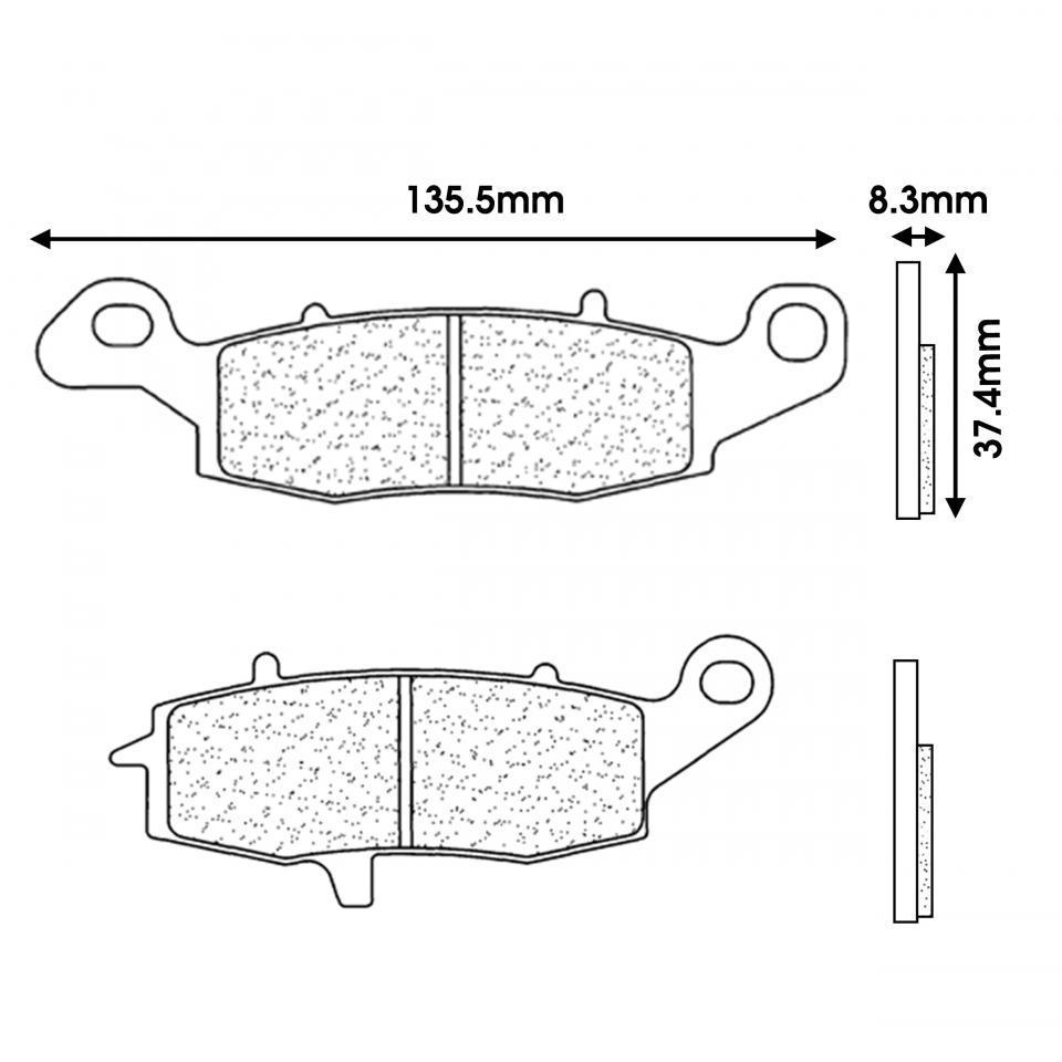 Plaquette de frein CL BRAKES pour Moto Kawasaki 750 Zephyr 1996 à 1998 Neuf