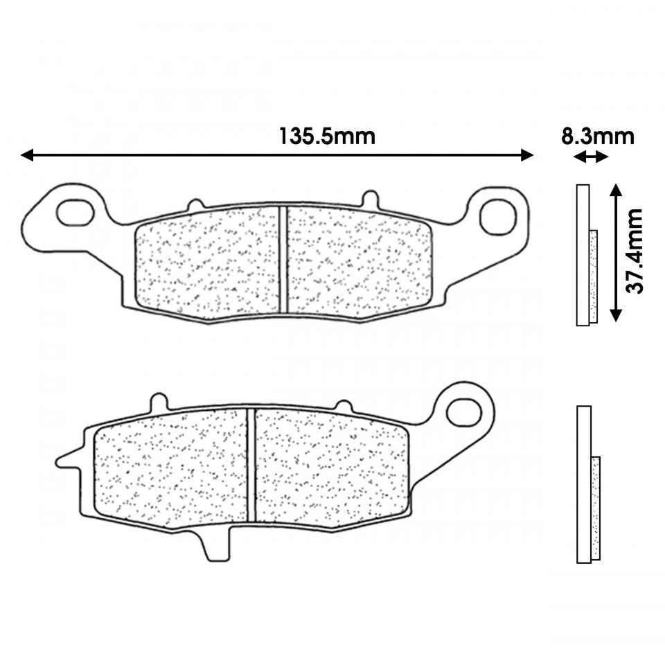 Plaquette de frein CL BRAKES pour Bateau Kawasaki 2004 à 2005 Neuf