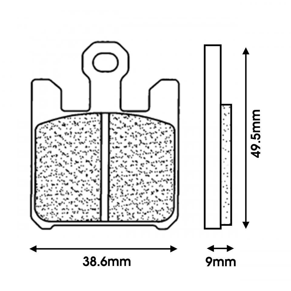 Plaquette de frein CL BRAKES pour pour Moto Kawasaki 1000 ZX10R 2004 à 2007 Neuf
