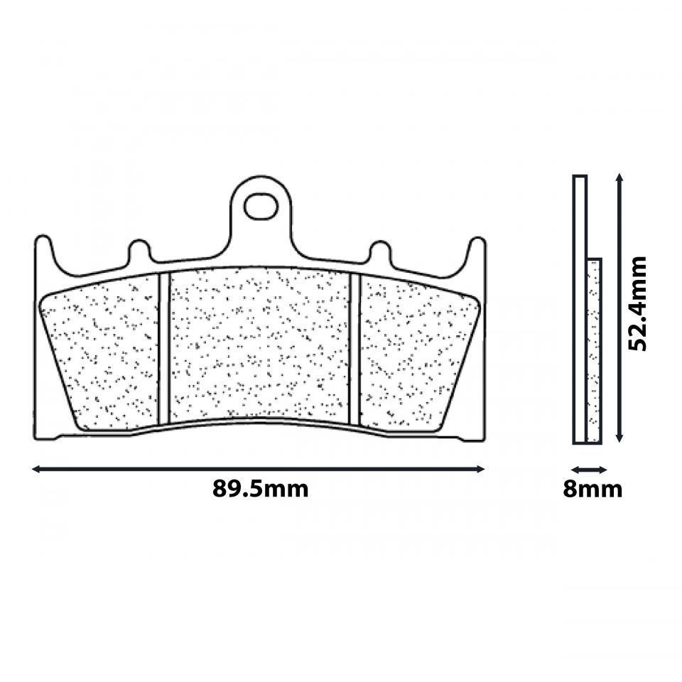 Plaquette de frein CL BRAKES pour Moto Kawasaki 1200 Zx-12R 2000 à 2003 Neuf