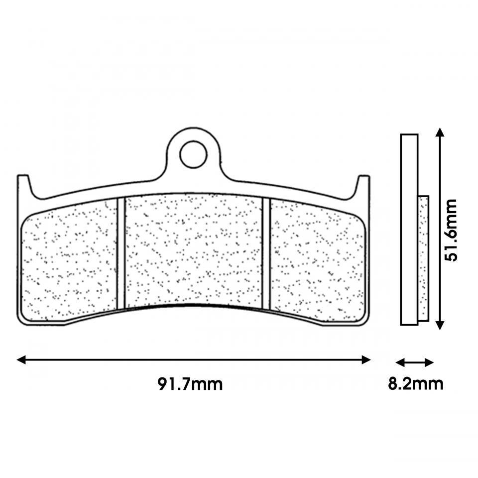 Plaquette de frein CL BRAKES pour Moto Buell 1200 M2 cyclone 1998 à 2002 Neuf