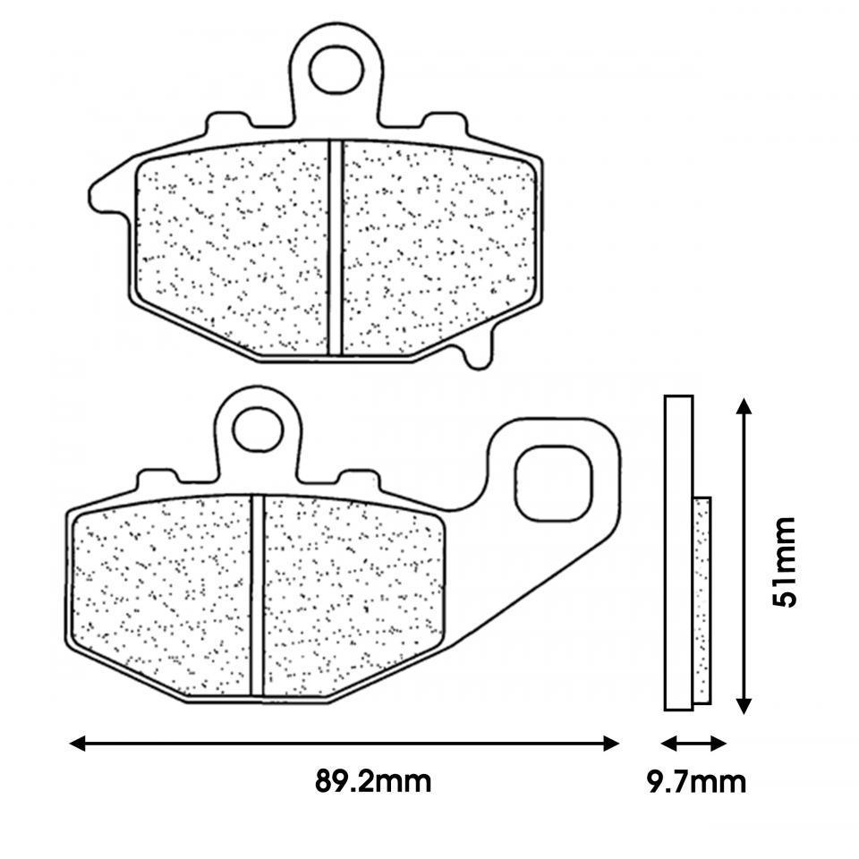 Plaquette de frein CL BRAKES pour Moto Kawasaki 1000 Zx 10 R 2004 à 2010 Neuf