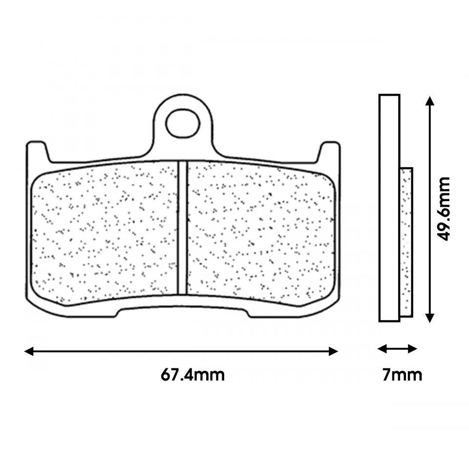 Plaquette de frein CL BRAKES pour Moto Triumph 1050 Tiger Sport 2013 à 2014 Neuf