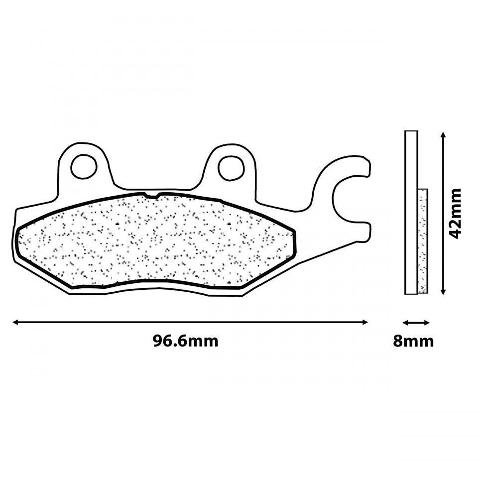 Plaquette de frein CL BRAKES pour Moto Yamaha 250 YBR 2007 à 2020 Neuf