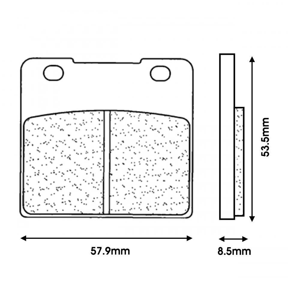 Plaquette de frein CL BRAKES pour Moto Suzuki 750 Gsx-R 1985 à 1987 Neuf