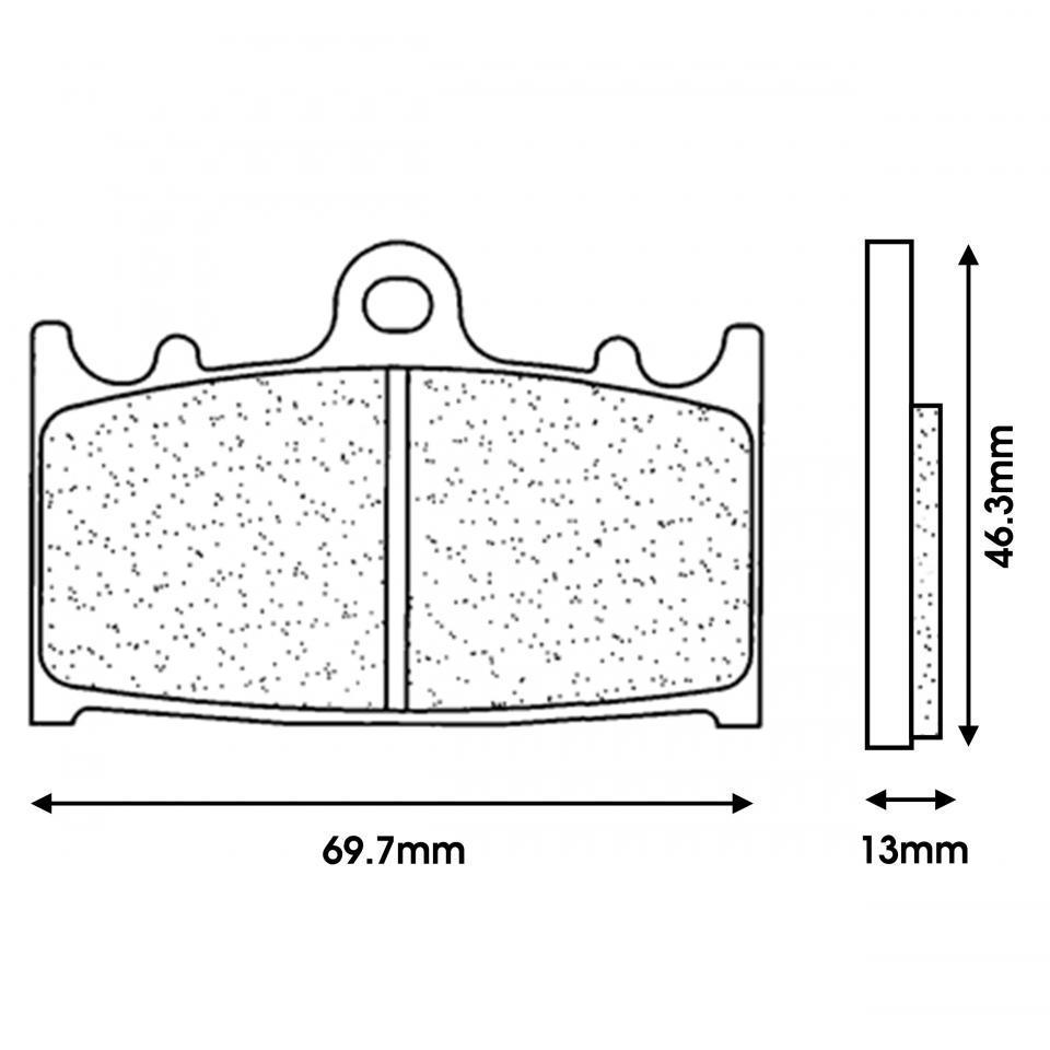 Plaquette de frein CL BRAKES pour Moto Suzuki 1500 Intruder 2002 à 2009 Neuf
