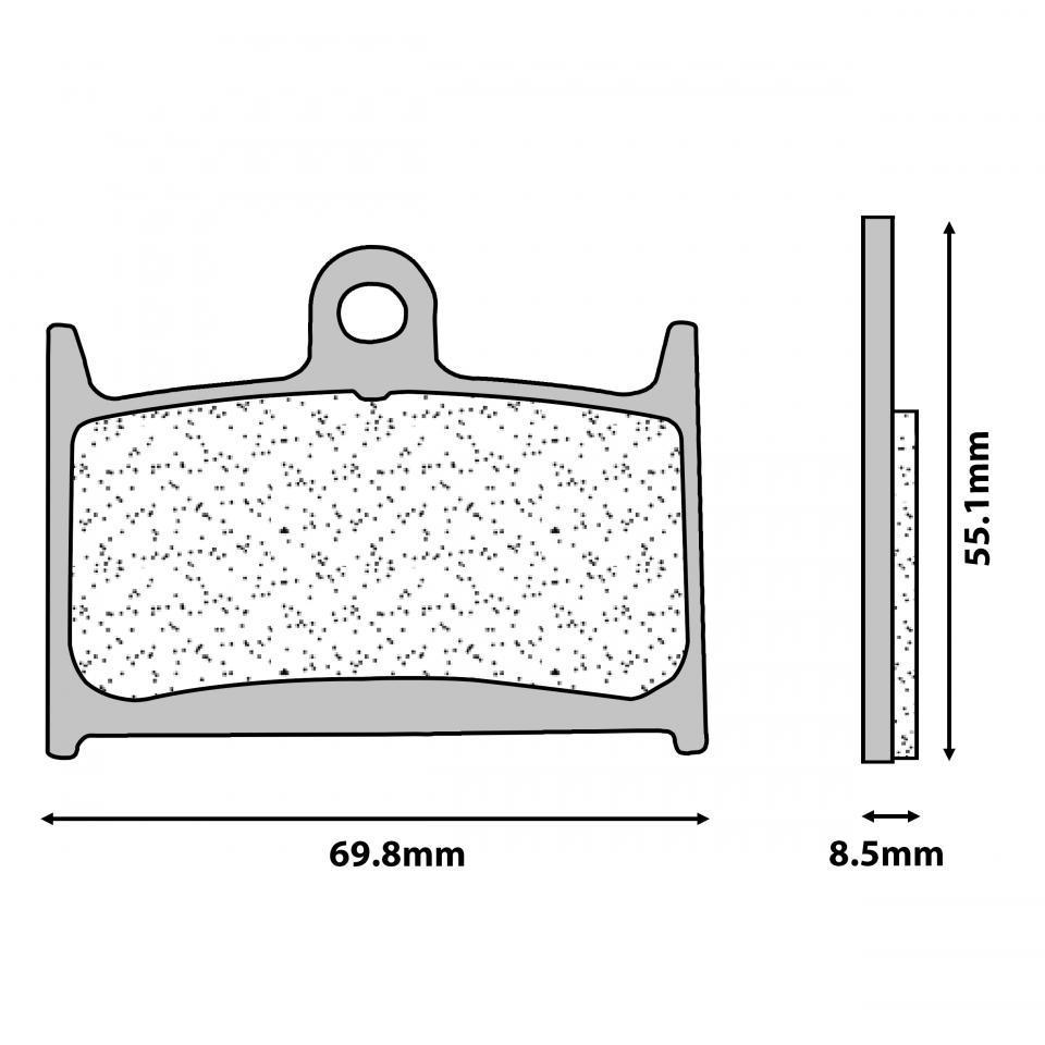 Plaquette de frein CL BRAKES pour Moto Triumph 600 Daytona 2003 à 2005 Neuf