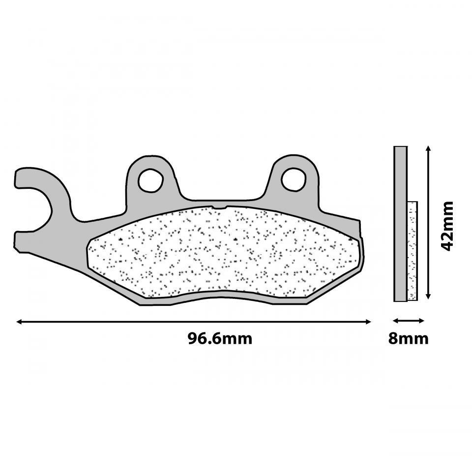 Plaquette de frein CL BRAKES pour Moto Triumph 1050 Tiger 2013 à 2020 Neuf