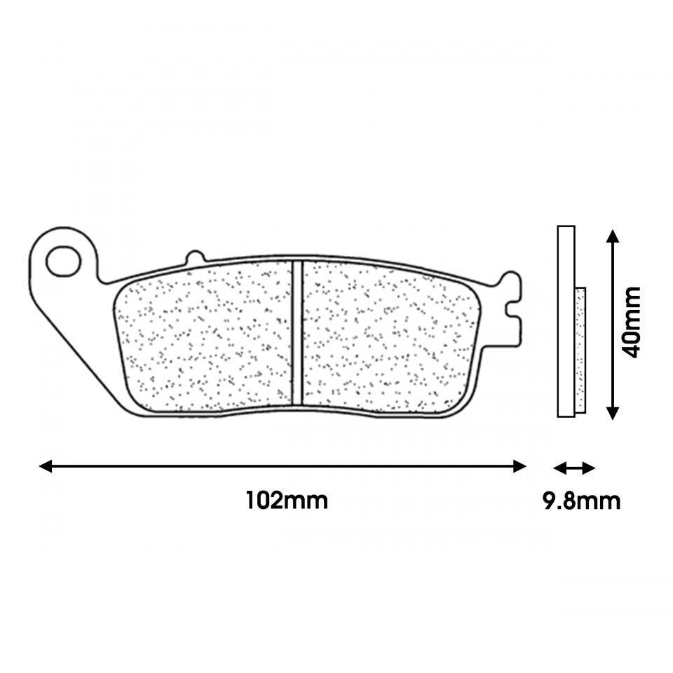 Plaquette de frein CL BRAKES pour Moto Honda 1100 ST Pan european 1990 à 2002 Neuf