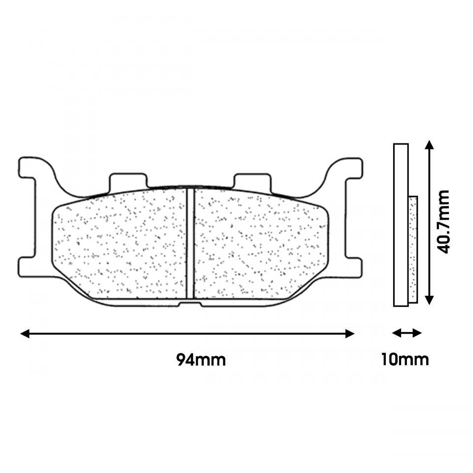 Plaquette de frein CL BRAKES pour Scooter Aprilia 125 SR 1997 à 2003 Neuf