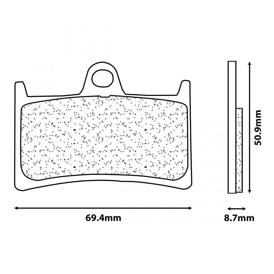 Plaquette de frein CL BRAKES pour Moto Yamaha 1000 FZ1 Fazer 2006 à 2005 Neuf
