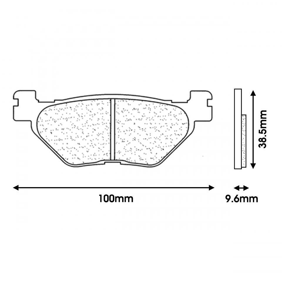 Plaquette de frein CL BRAKES pour Scooter Hyosung 650 Aquila 2004 à 2005 Neuf