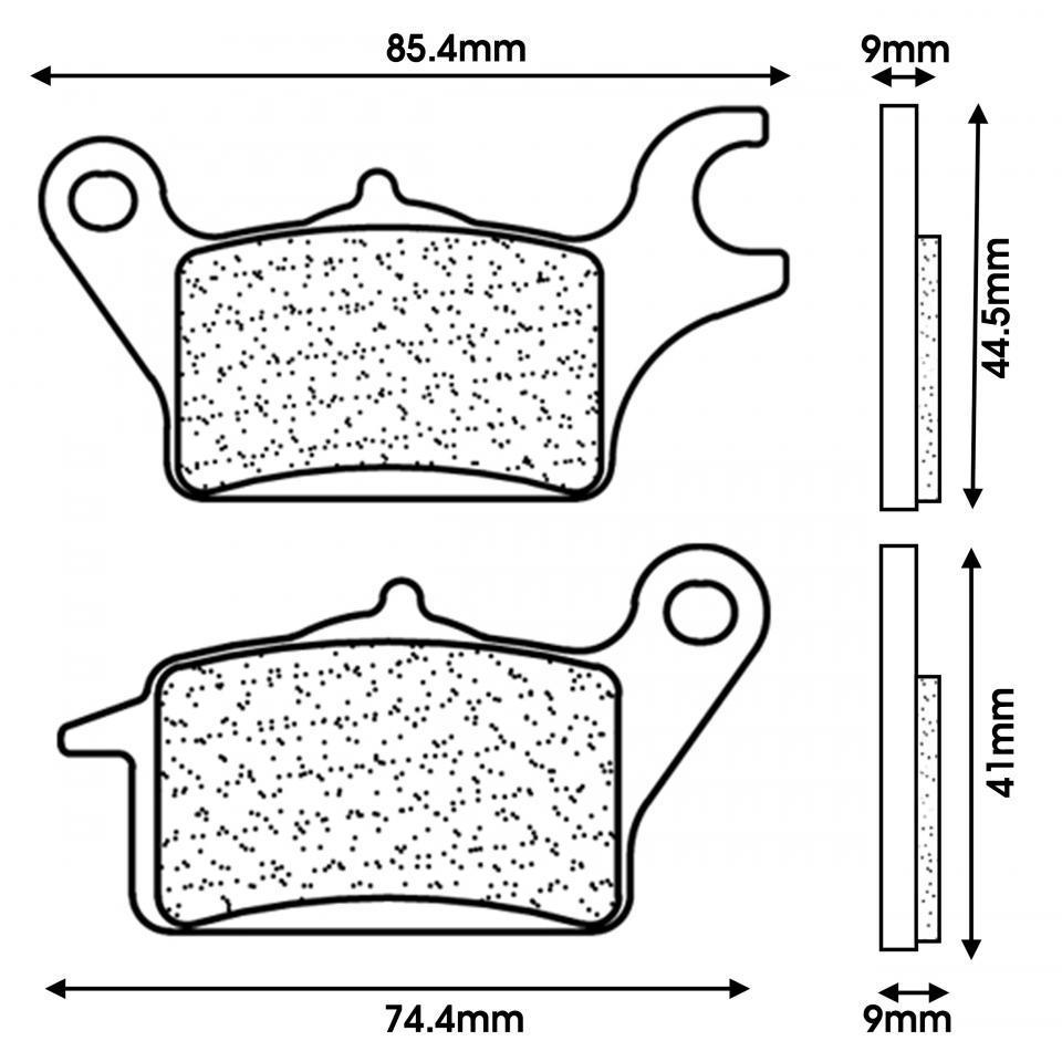 Plaquette de frein CL BRAKES pour Scooter MBK 125 Tryptik 2014 à 2020 Neuf