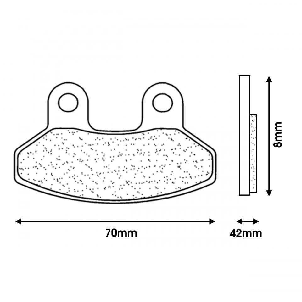 Plaquette de frein CL BRAKES pour Scooter Sym 125 Joy Ride 2001 à 2010 Neuf