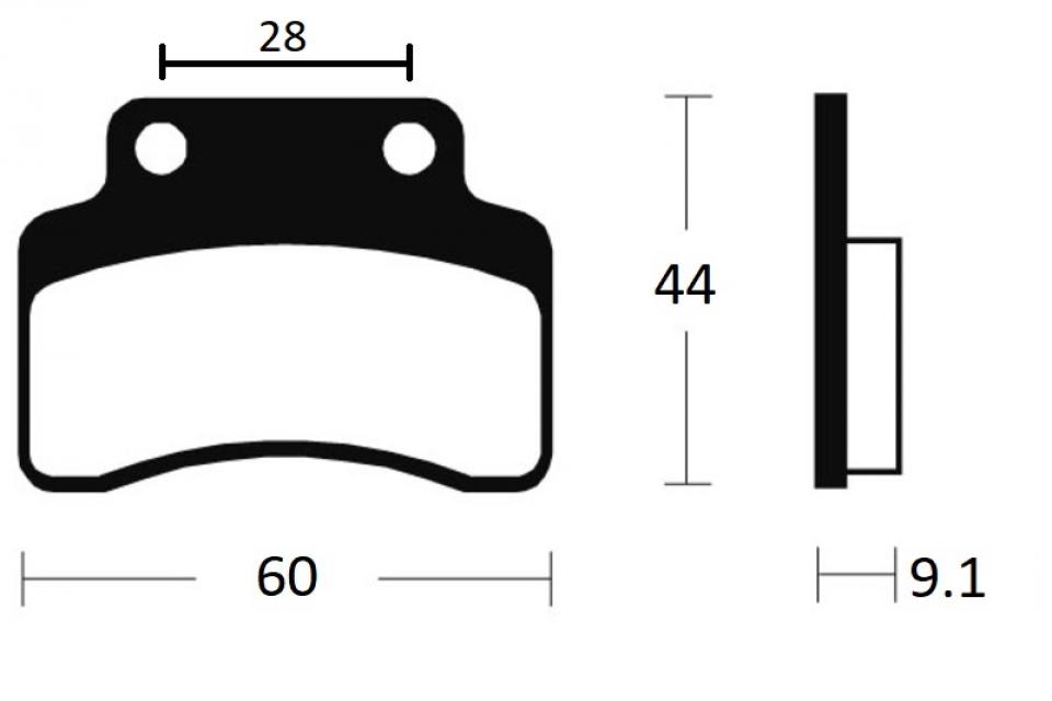 Plaquette de frein P2R pour Scooter Generic 50 XOR STROKE Après 2008 Neuf