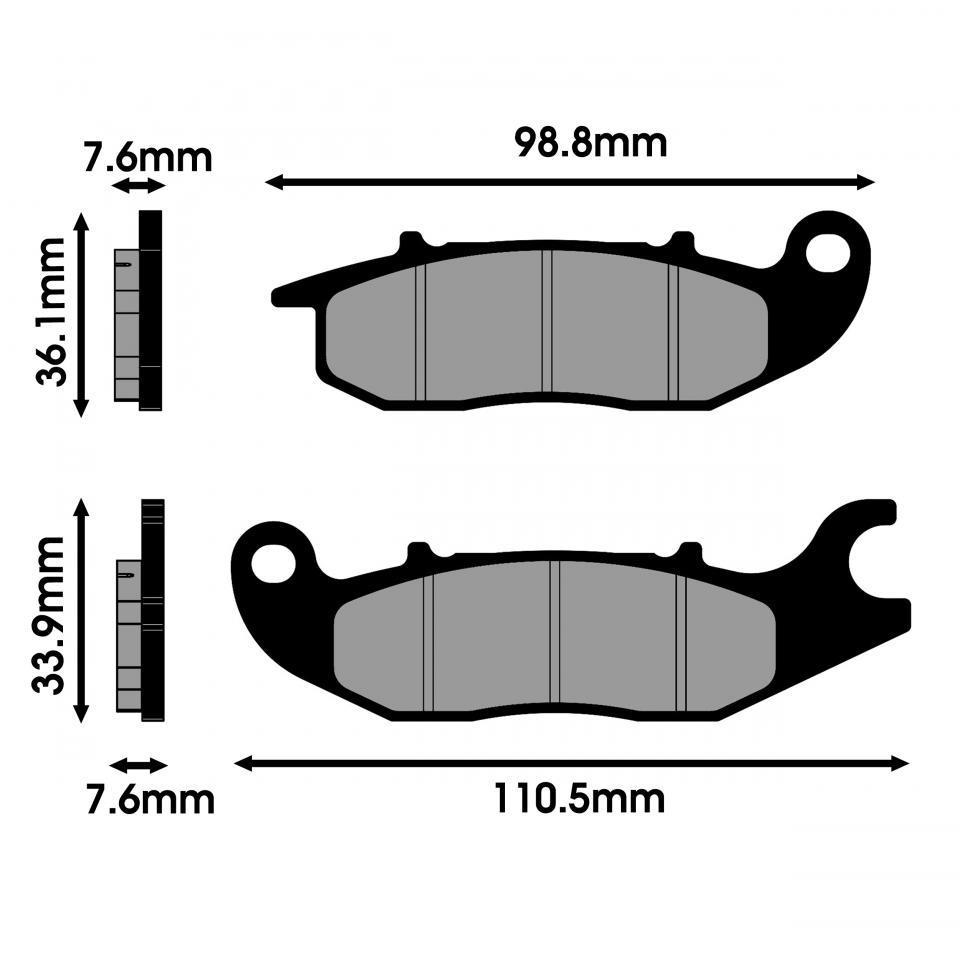 Plaquette de frein Polini pour NIU 0 N1S ELECTRIQUE Neuf